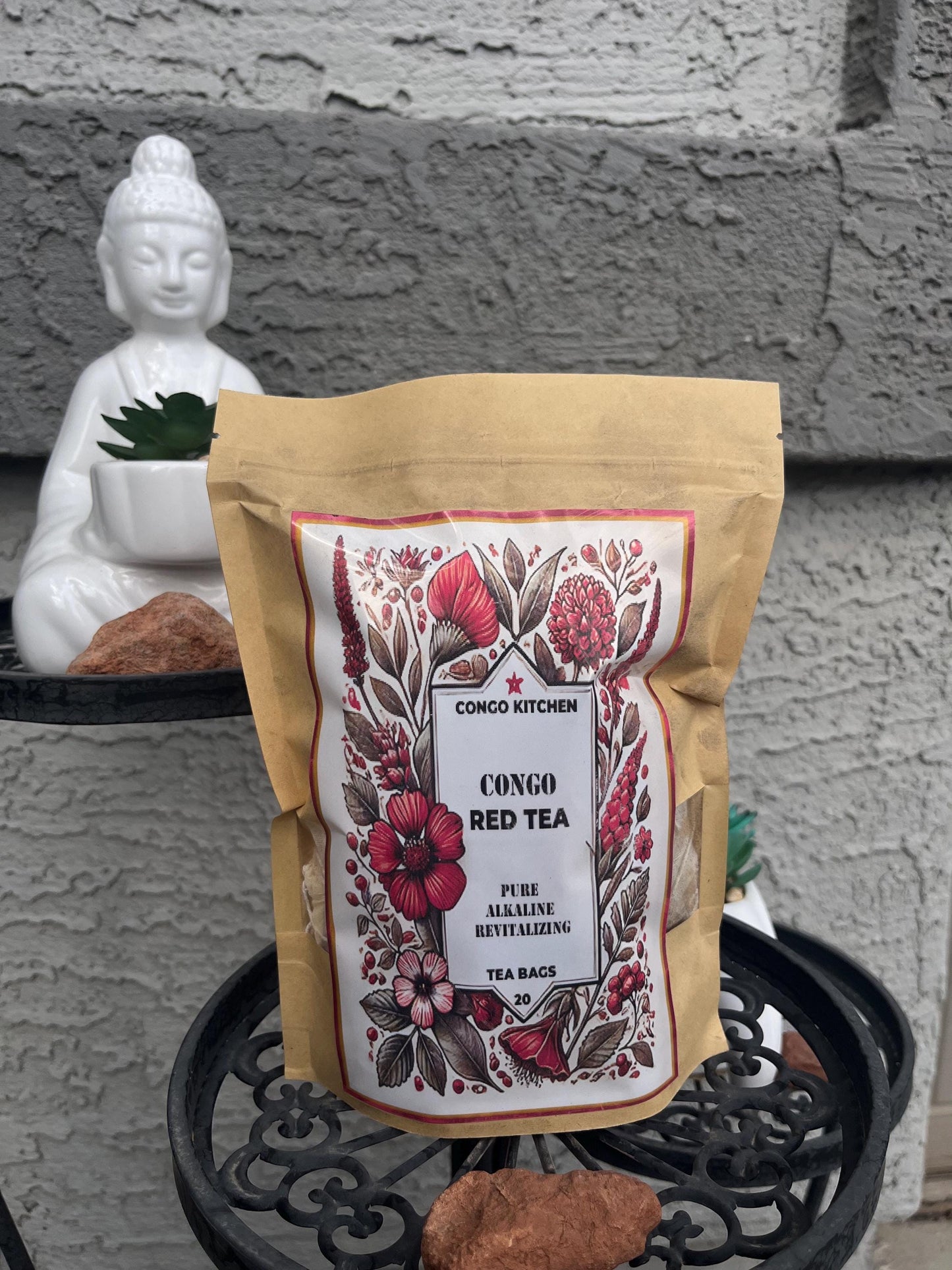 Premium Alkaline Tea Sampler Pack | 5-10 Tea Bags | 1-2 Tea bags of each Gold Heart, Copper Brain, Pain + Bone , Congo Red, Alkaline Coffee