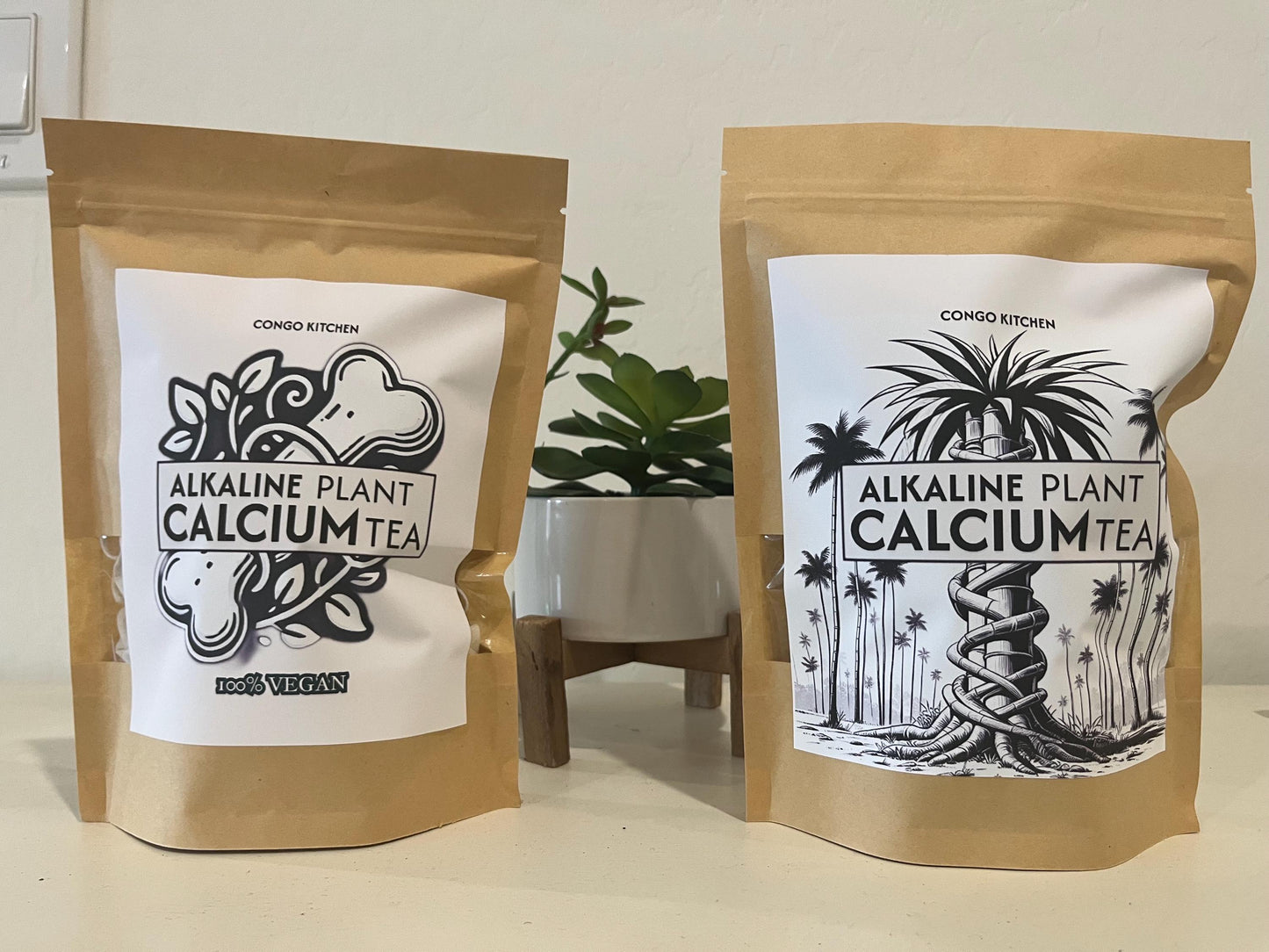 Alkaline Plant Calcium Tea | Renaquilla Tea (Ficus Pertusa) Master Plant + Sea Moss & Horsetail | Iron Bones | Congo Kitchen Loose Herb Mix