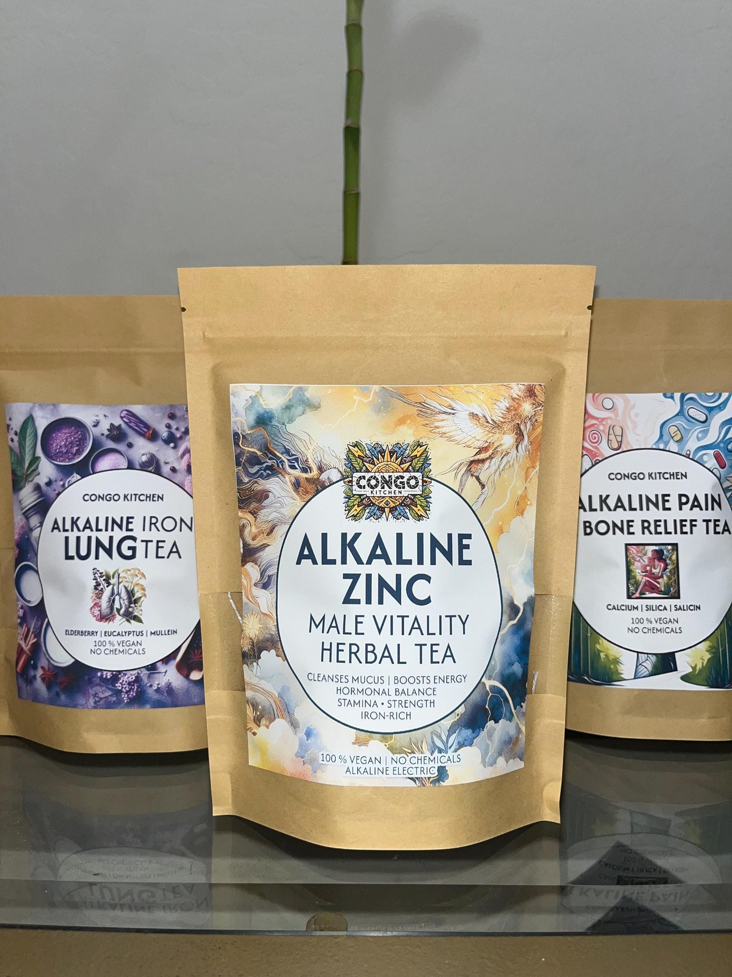 Liquid Zinc Supplement Tea | Alkaline Zinc | 100% Organic Herbal Plant Based Alkaline Testo insp Protein Men's Energy Male Tonic Raise PH