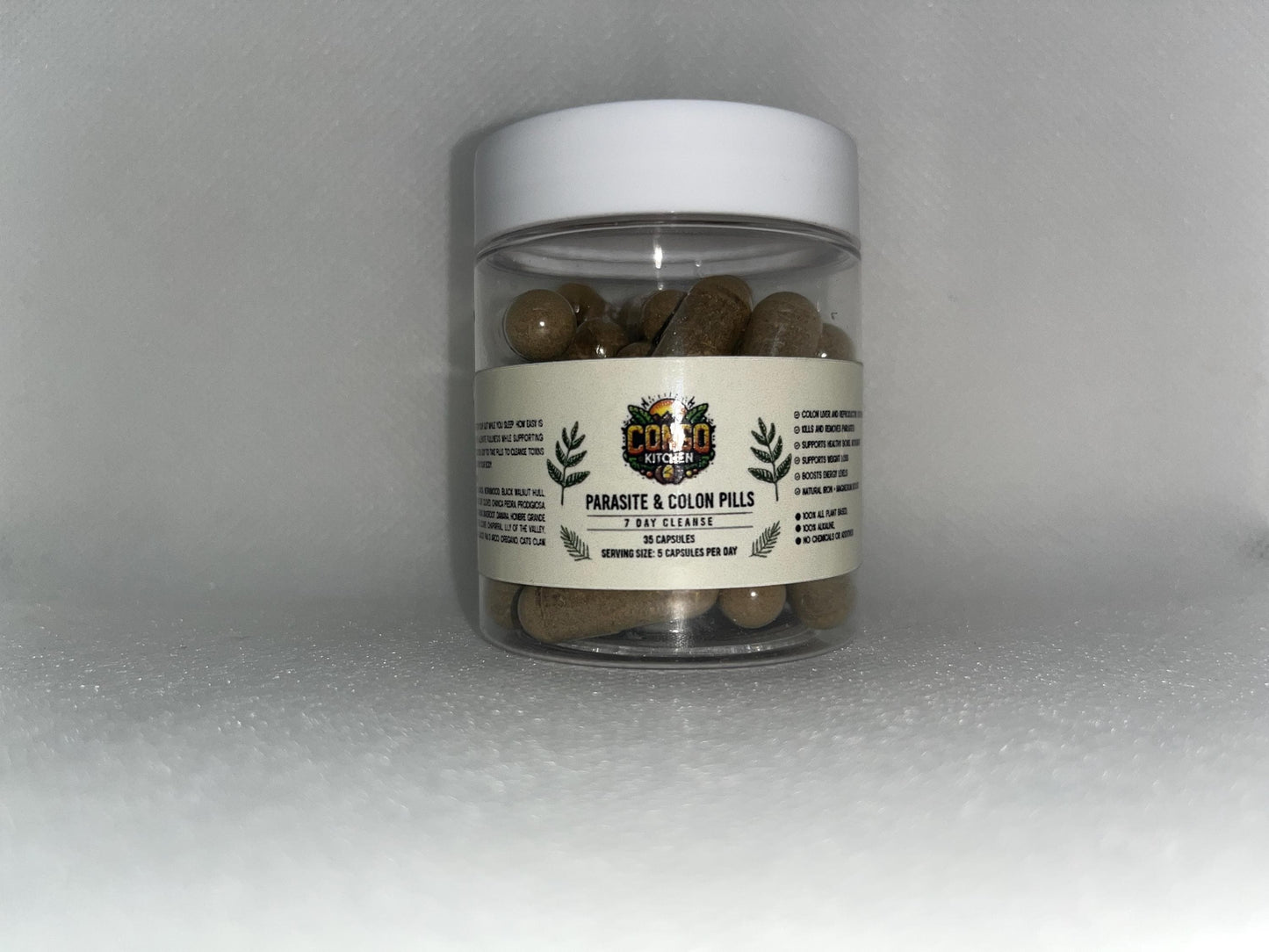 Parasite Pills Bitter Detox | Clove, Cascara Sagrada, Prodigiosa, Wormwood, Black Walnut | Gut Liver & Colon | Iron + Magnesium | Alkaline