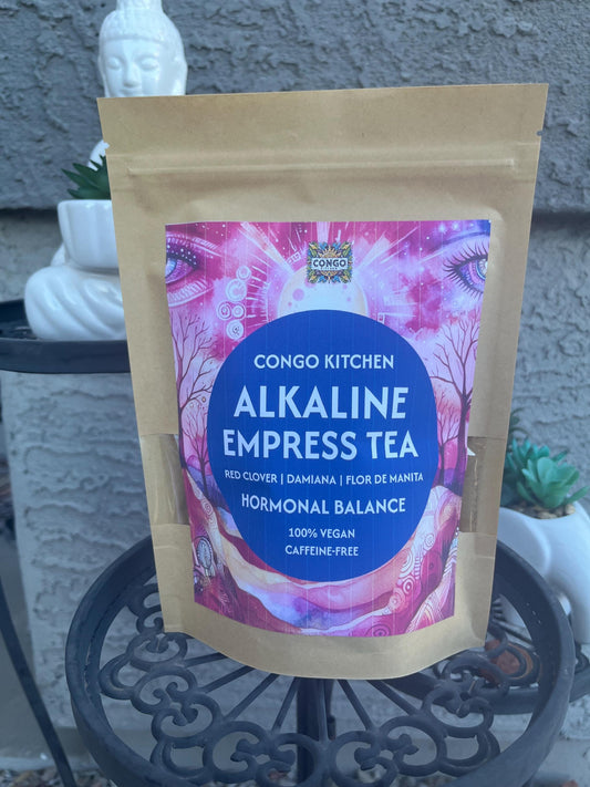 ALKALINE EMPRESS Herbal Monthly Tea Fertility Support Womens Herbs Wise Woman / Moon Tea Berry Infused 100% Natural Organic and Vegan
