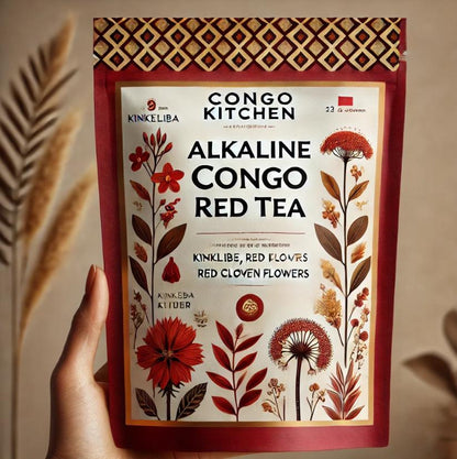 Congo Red Tea | Rich in Antioxidants | Caffeine-Free Premium Wildcrafted | 100% Herbal Alkaline Blend | Organic Vegan Dr Sebi Approved