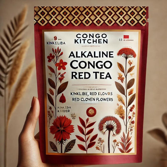 Congo Red Tea | Rich in Antioxidants | Caffeine-Free Premium Wildcrafted | 100% Herbal Alkaline Blend | Organic Vegan Dr Sebi Approved