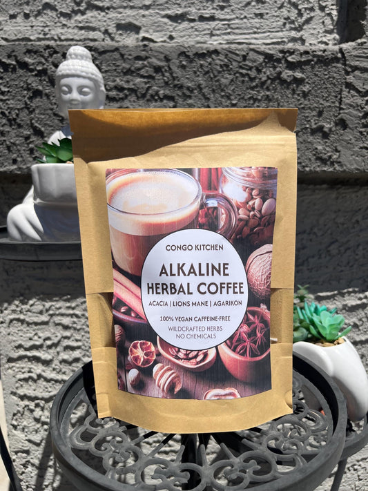 Kinkeliba Ceylon Coffee | Rich and Bold Caffeine-Free Superfood Blend | Seh Haw, Mushrooms & Maya Nut | Congo Kitchen Energy + Focus Drink