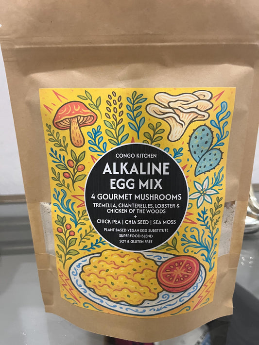Vegan Egg Substitute Plant-Based Egg Mix Add Water | Superfood Blend Lobster Mushrooms Tremella Chanterelle & Sea Moss Soy and Gluten-Free