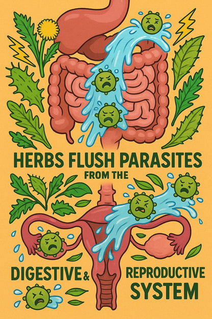 Parasite Pills Bitter Detox | Clove, Cascara Sagrada, Prodigiosa, Wormwood, Black Walnut | Gut Liver & Colon | Iron + Magnesium | Alkaline