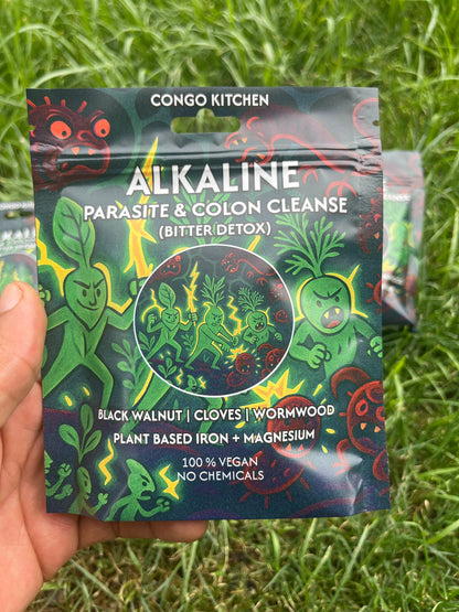 Parasite Pills Bitter Detox | Clove, Cascara Sagrada, Prodigiosa, Wormwood, Black Walnut | Gut Liver & Colon | Iron + Magnesium | Alkaline