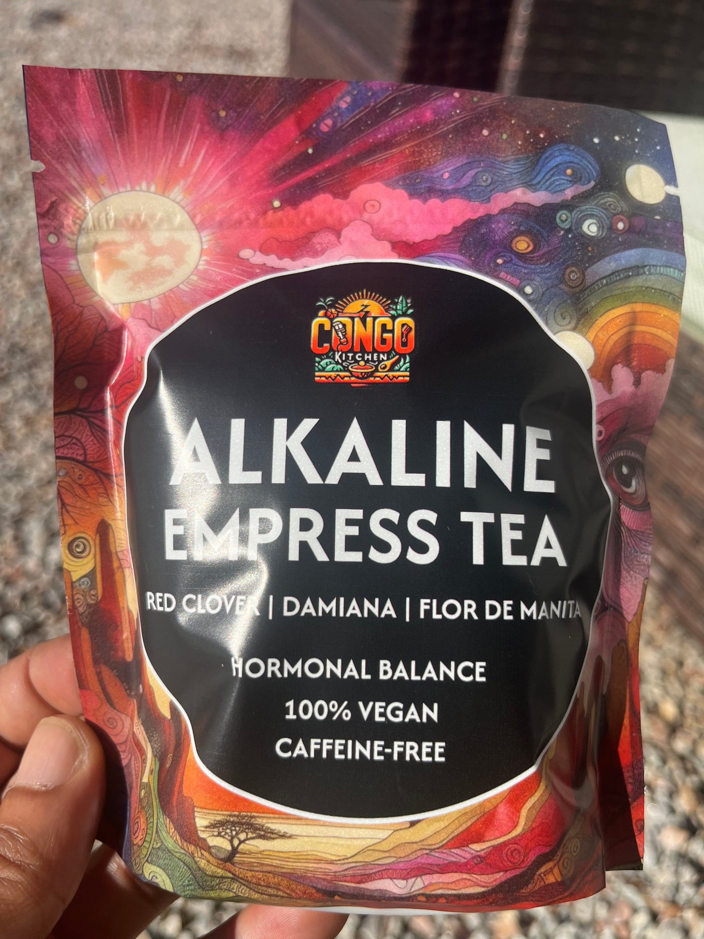 ALKALINE EMPRESS Herbal Monthly Tea Fertility Support Womens Herbs Wise Woman / Moon Tea Berry Infused 100% Natural Organic and Vegan