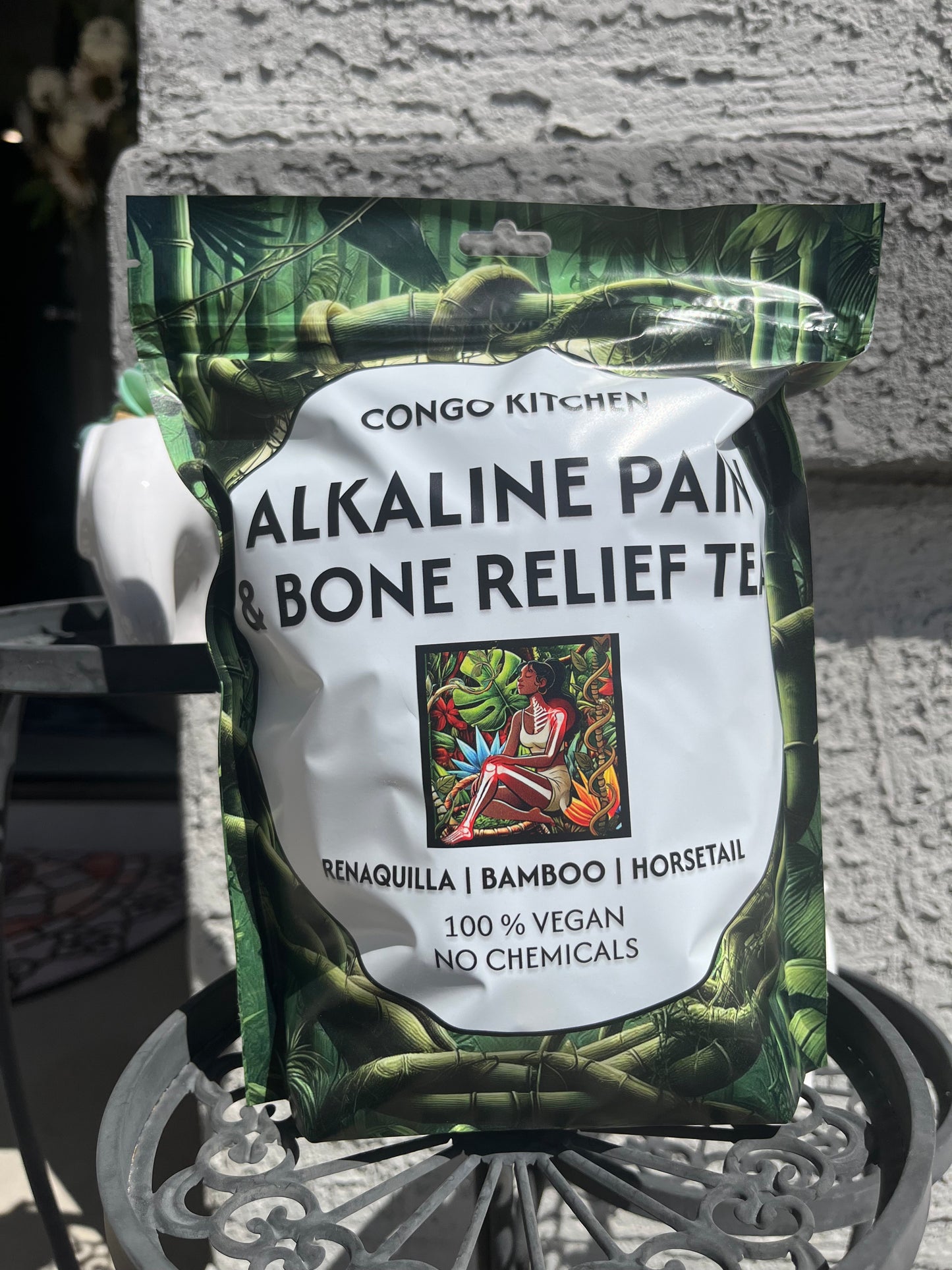 Pain & Bone Support Tea Renaquilla Bamboo Shavegrass | 100% Natural Herbal Calcium Salicin + Silica | Caffeine Free Plant Coffee Alkaline