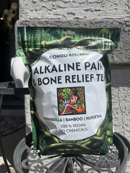 Pain & Bone Support Tea Renaquilla Bamboo Shavegrass | 100% Natural Herbal Calcium Salicin + Silica | Caffeine Free Plant Coffee Alkaline
