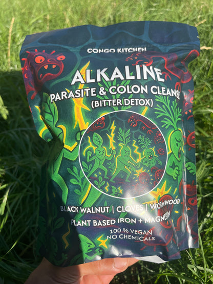 Parasite Pills Bitter Detox | Clove, Cascara Sagrada, Prodigiosa, Wormwood, Black Walnut | Gut Liver & Colon | Iron + Magnesium | Alkaline