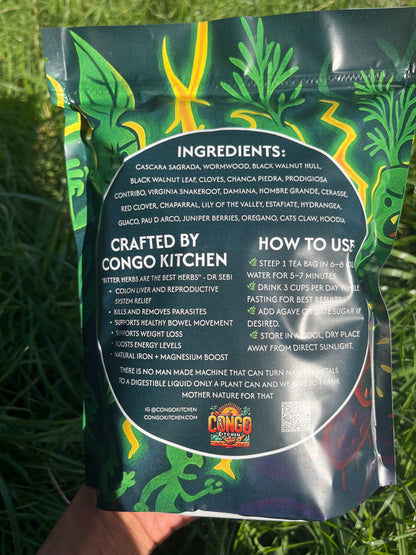 Parasite Pills Bitter Detox | Clove, Cascara Sagrada, Prodigiosa, Wormwood, Black Walnut | Gut Liver & Colon | Iron + Magnesium | Alkaline