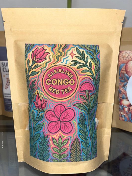 Alkaline Congo Red Tea | Superfood Blend | Rich in Iron 100% Natural Caffeine-Free | Red Sage Rooibos Red Clover - Congo Kitchen PH balance