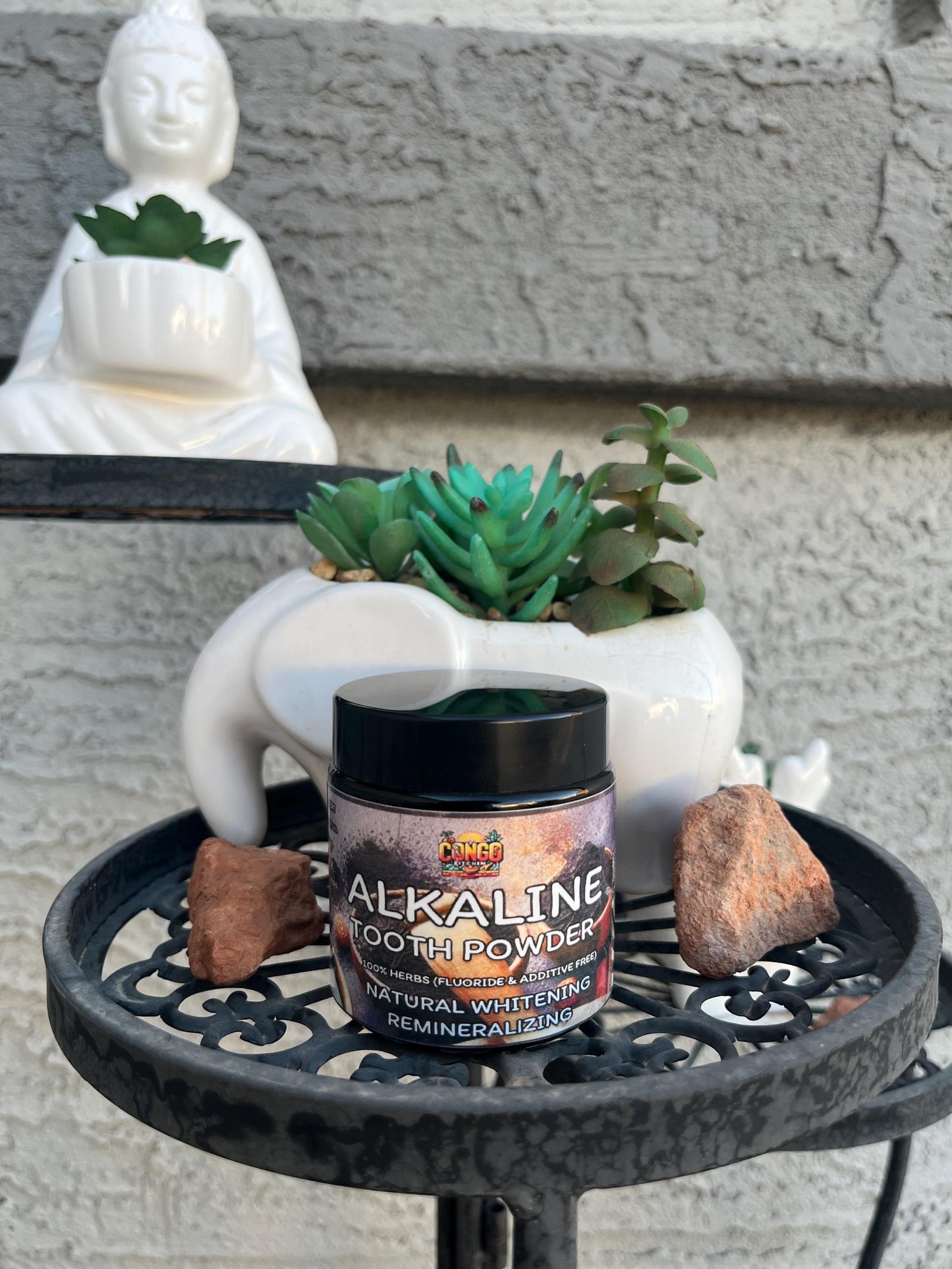 Contribo, Ceylon Cinnamon, Clove, Charcoal Tooth Powder | Vegan Toothpaste Blend | Chemical-Free • 100% Herbal Organic | Fluoride Free