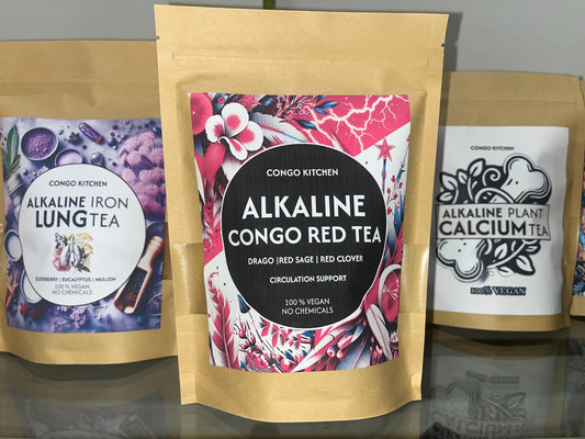 Dan Shen Rooibos Tea | Superfood Blend | Rich in Iron 100% Natural Caffeine-Free | Red Sage Rooibos Red Clover - Congo Kitchen PH balance