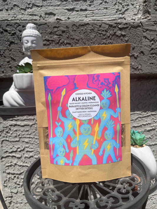 Parasite Pills Bitter Detox | Clove, Cascara Sagrada, Prodigiosa, Wormwood, Black Walnut | Gut Liver & Colon | Iron + Magnesium | Alkaline