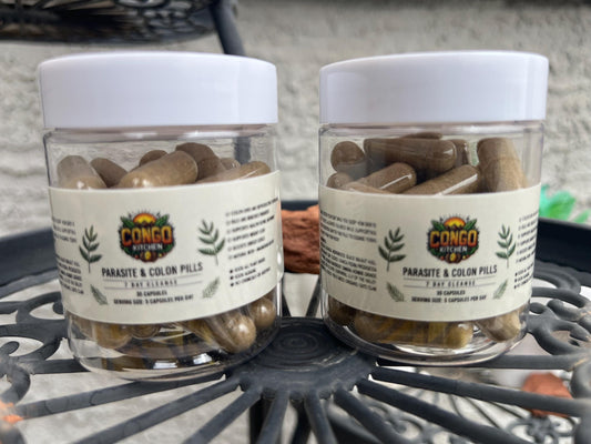 Parasite Pills Bitter Detox | Clove, Cascara Sagrada, Prodigiosa, Wormwood, Black Walnut | Gut Liver & Colon | Iron + Magnesium | Alkaline