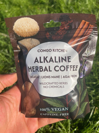 Kinkeliba Ceylon Coffee | Rich and Bold Caffeine-Free Superfood Blend | Seh Haw, Mushrooms & Maya Nut | Congo Kitchen Energy + Focus Drink