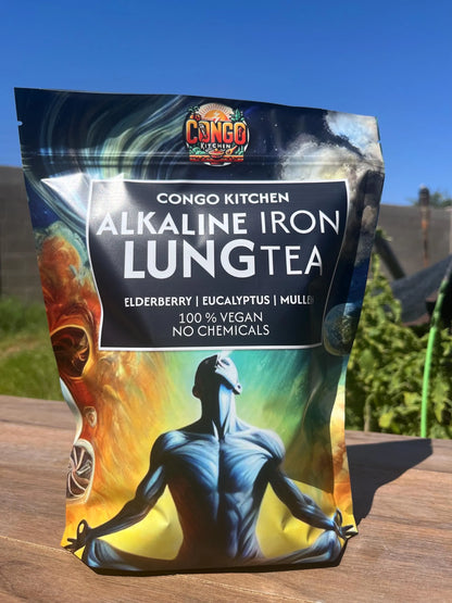 Lung Cleanse Tea Iron Lung | Herbal Blend | Root & Berry Infusion | Organic Plant-Based | Mullein, Elderberry, Eucalyptus Gift for mom